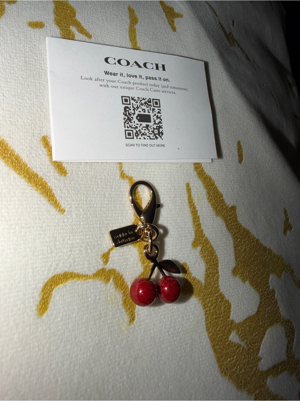 COACH Cherry Key Charm (BAG NOT INCLUDED) - Picture 2 of 5